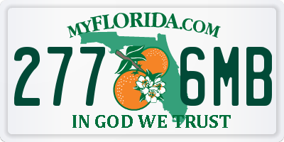 FL license plate 2776MB