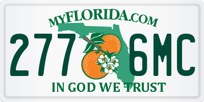 FL license plate 2776MC