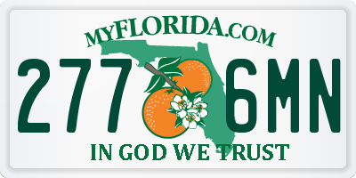 FL license plate 2776MN