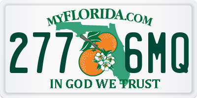 FL license plate 2776MQ