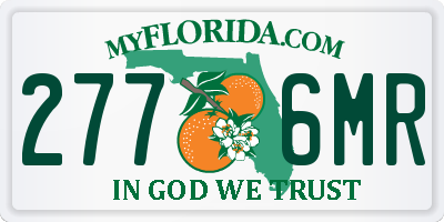 FL license plate 2776MR