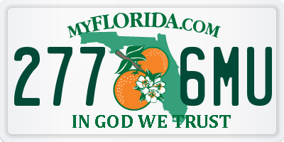 FL license plate 2776MU