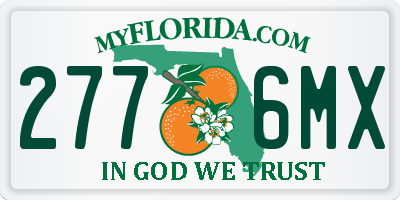 FL license plate 2776MX
