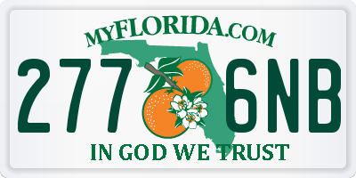 FL license plate 2776NB