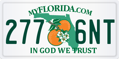 FL license plate 2776NT