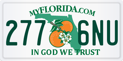 FL license plate 2776NU