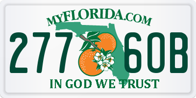 FL license plate 2776OB