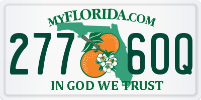 FL license plate 2776OQ