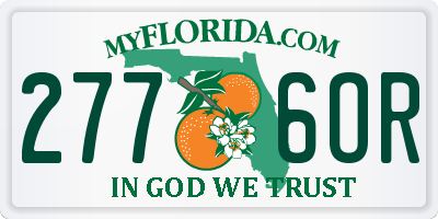 FL license plate 2776OR