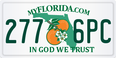 FL license plate 2776PC