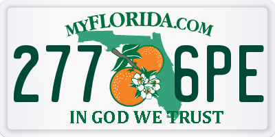FL license plate 2776PE