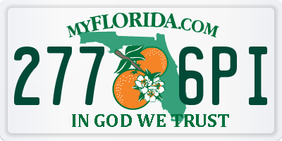 FL license plate 2776PI