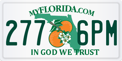 FL license plate 2776PM