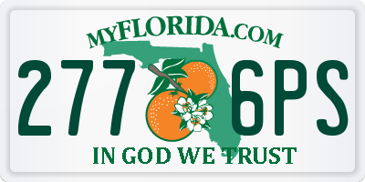 FL license plate 2776PS