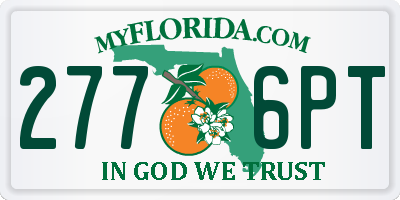 FL license plate 2776PT