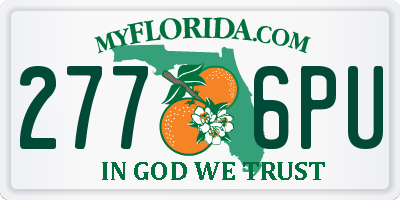 FL license plate 2776PU