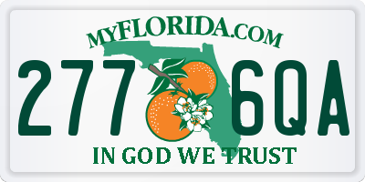 FL license plate 2776QA