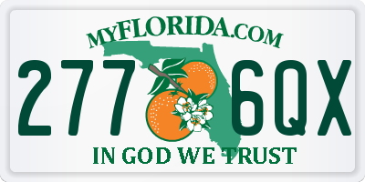 FL license plate 2776QX