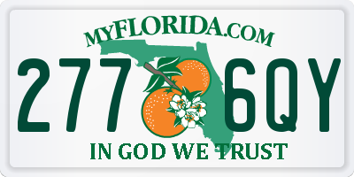 FL license plate 2776QY