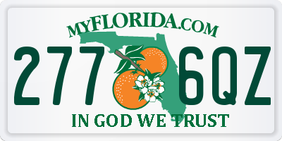 FL license plate 2776QZ