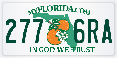 FL license plate 2776RA