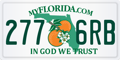 FL license plate 2776RB