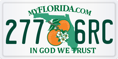 FL license plate 2776RC