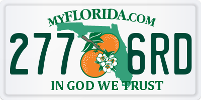 FL license plate 2776RD