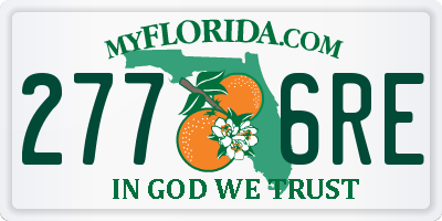 FL license plate 2776RE