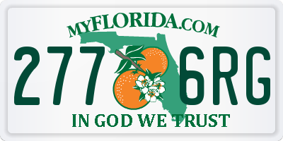FL license plate 2776RG