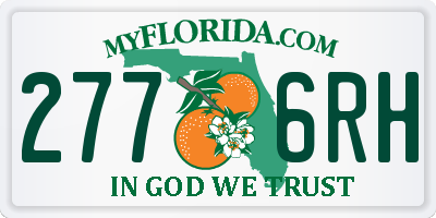 FL license plate 2776RH
