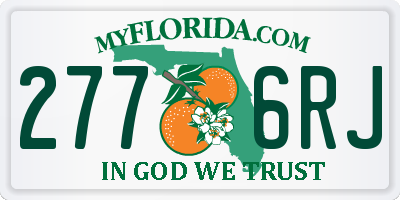 FL license plate 2776RJ