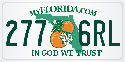 FL license plate 2776RL