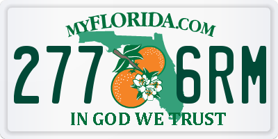 FL license plate 2776RM