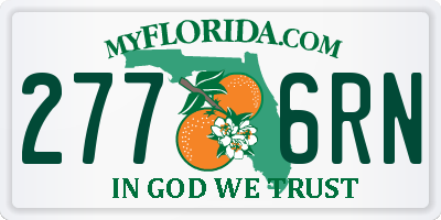 FL license plate 2776RN