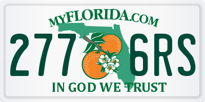 FL license plate 2776RS