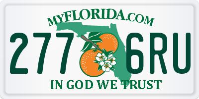 FL license plate 2776RU