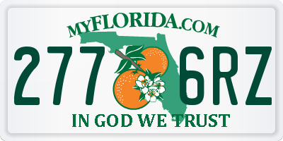 FL license plate 2776RZ