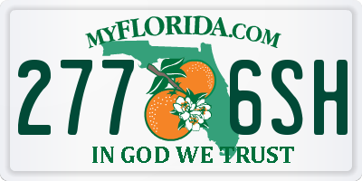 FL license plate 2776SH