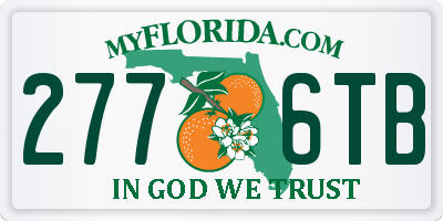 FL license plate 2776TB