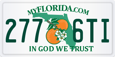 FL license plate 2776TI
