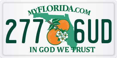 FL license plate 2776UD