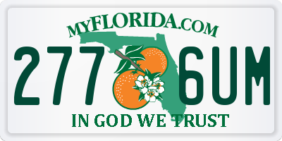 FL license plate 2776UM