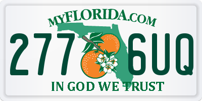 FL license plate 2776UQ