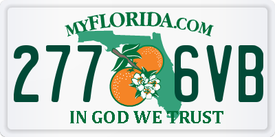 FL license plate 2776VB