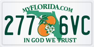 FL license plate 2776VC