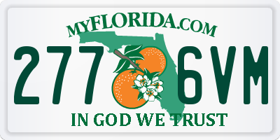 FL license plate 2776VM