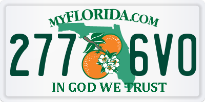 FL license plate 2776VO