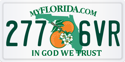 FL license plate 2776VR