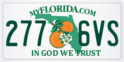 FL license plate 2776VS